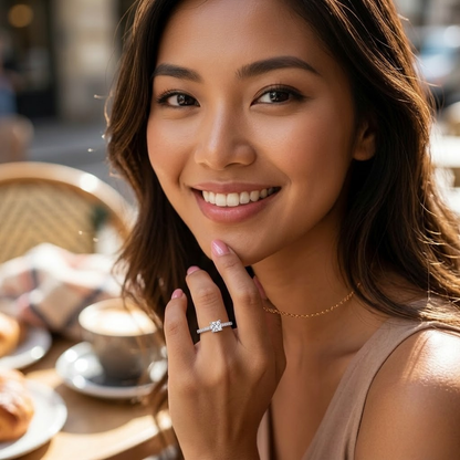 Trumium™ Eternal Spark 925 Sterling Silver Jewelry Set – Pure Elegance for Love That Lasts